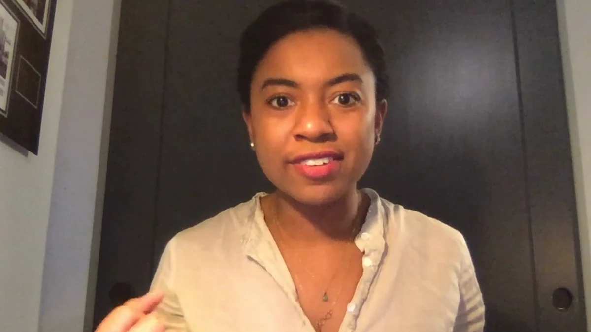 Ashley M. Williams speaking in the Northwestern Mutual video
