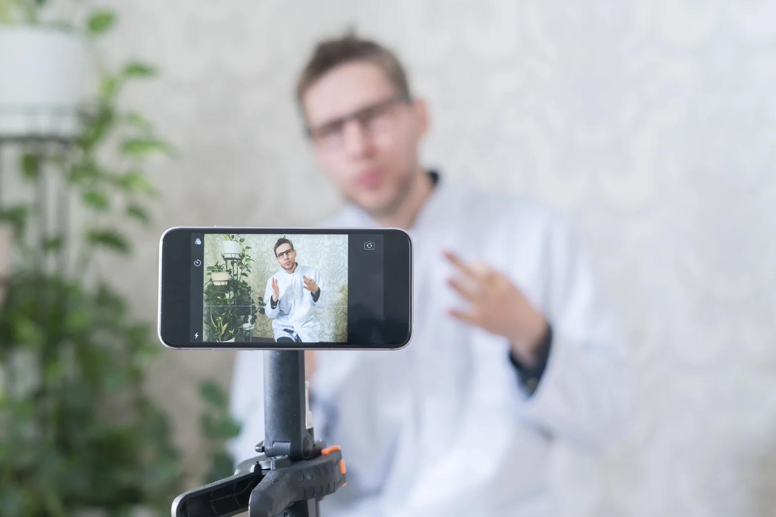 A healthcare professional shares his expertise in an online video